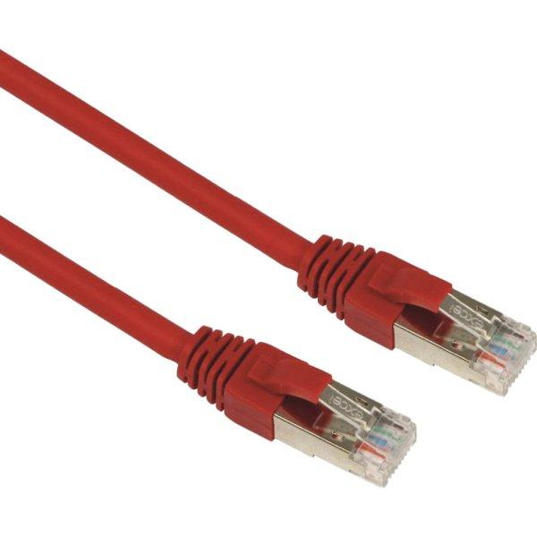 Cat.6a F/FTP patchkábel 5m, piros