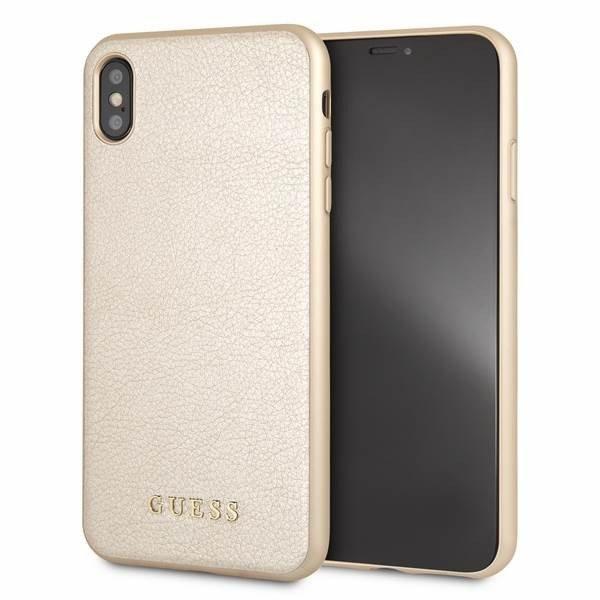 Guess GUHCI65IGLGO iPhone Xs Max arany irizáló keménytok