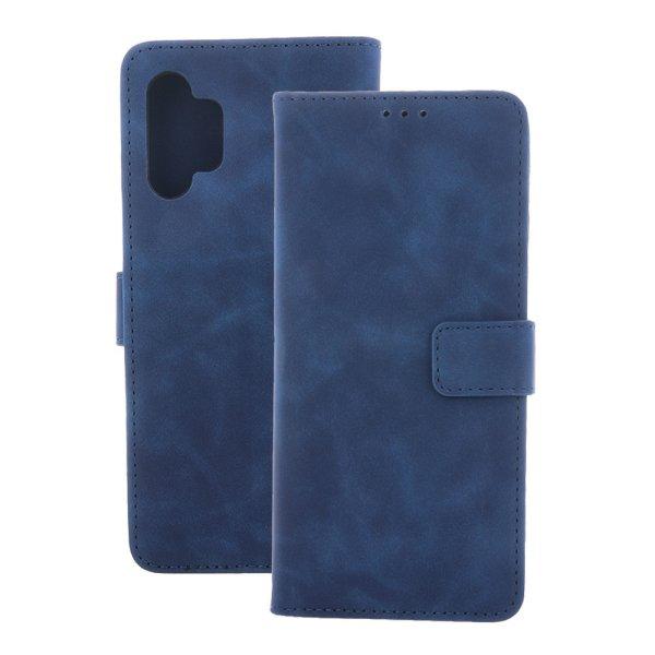 Smart Velvet könyvtok iPhone XR - tengerészkék