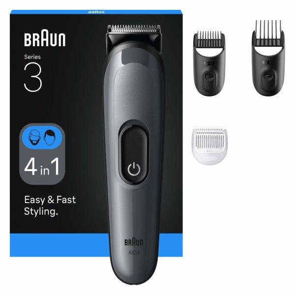 Braun Multifunkciós trimmer 4 az 1-ben Series 3 AIO3500 Grey