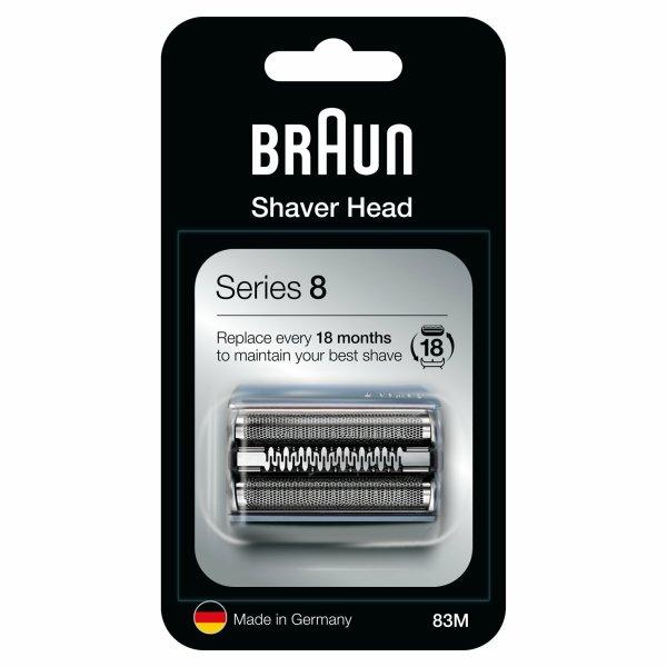 Braun Cserefej elektromos borotvához Series 8 83M Silver