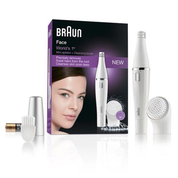 Braun Epilátor arcra 2 az 1-ben Face 810 White