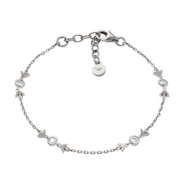 Emporio Armani Bájos ezüst karkötő nőknek cirkónium kövekkel EG3616040