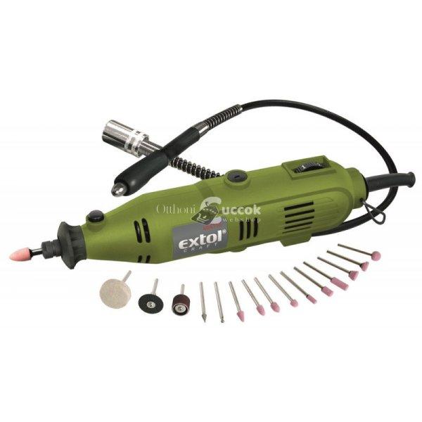 EXTOL CRAFT mini köszörű és fúrógép klt., 130W