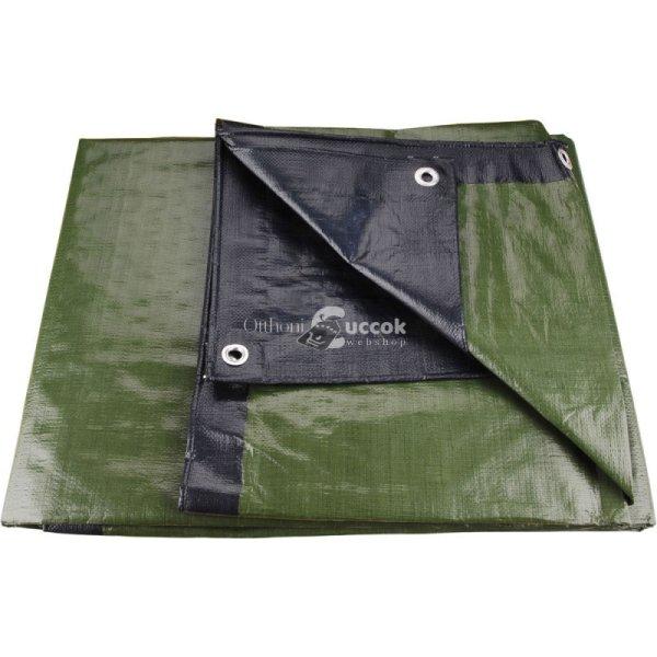 EXTOL PREMIUM takaróponyva, vízálló, de nem UV álló; 200g/nm, 4×6m
névleges méret, valós méret: 3,85×5,85 m, PE, lefűző lyukakka