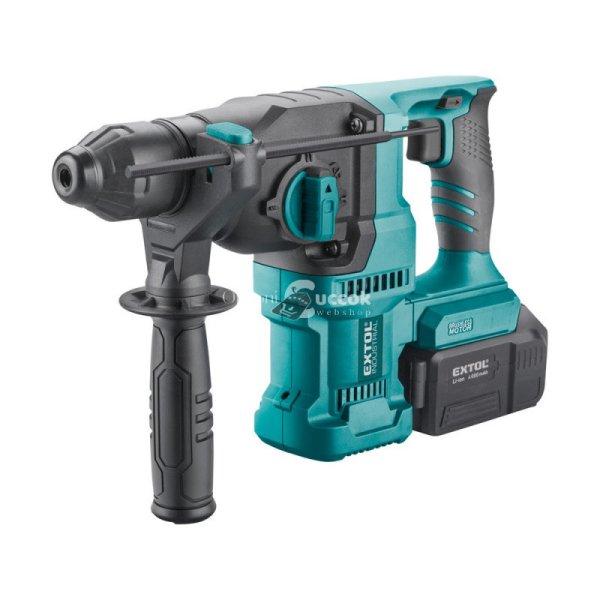 EXTOL INDUSTRIAL akkus ütvefúró SDS Plus, Share20V, 20V, Li-ion, 1db akku,
1db töltő, 4000 mAh, 2,6J