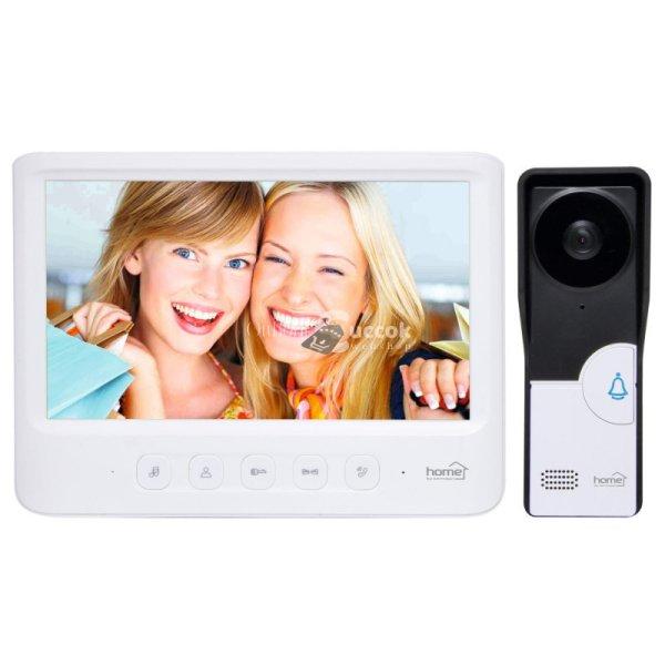 Home DPV 26 ultra vékony 7 colos videó-kaputelefon szett, éjszakai
kameramóddal, 16 féle csengetési dallammal, kitekintő funkció