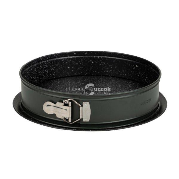 NAVA 10-239-030 Imperial kerek sütőforma, csatos, 28 cm, 3 l, 0,4 mm
vastagság, 7 cm magasság, szénacél, tapadásmentes bevonat