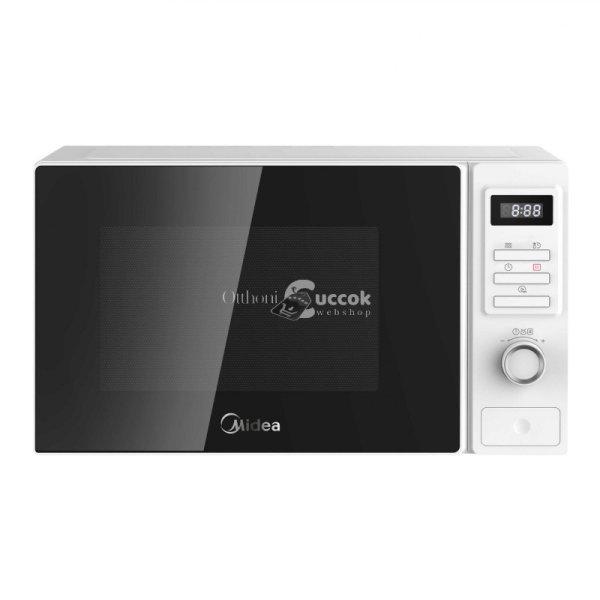 Midea MAM720C2AT (WH) digitális mikrohullámú sütő, 700 W, 20 literes , 8
menü, gyerekzár, fehér