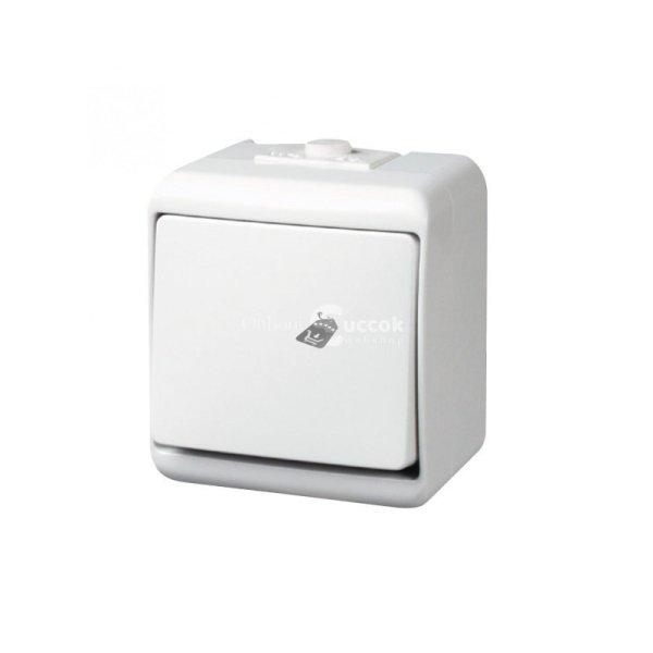 GAO 22181 2 pólusú kapcsoló, kültéri IP44 kivitel, 230 V~ / 50 Hz / 10 A,
fehér