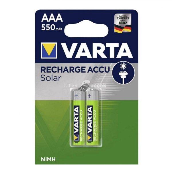 VARTA 56733 akkumulátor AAA, NiMH akkumulátor, mini ceruza, 550 mAh
kapacitás, 2 db/csomag