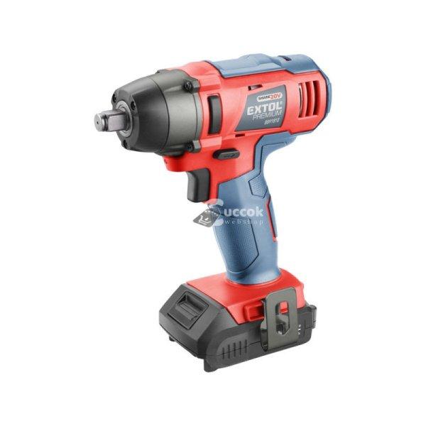 EXTOL PRMIUM akkus ütvecsavarozó, Share20V, 1/2' négyszög, Li-ion; 1db
20V akku: 2000 mAh, 1db töltő, ford.: 2.400 1/min, 180 Nm
