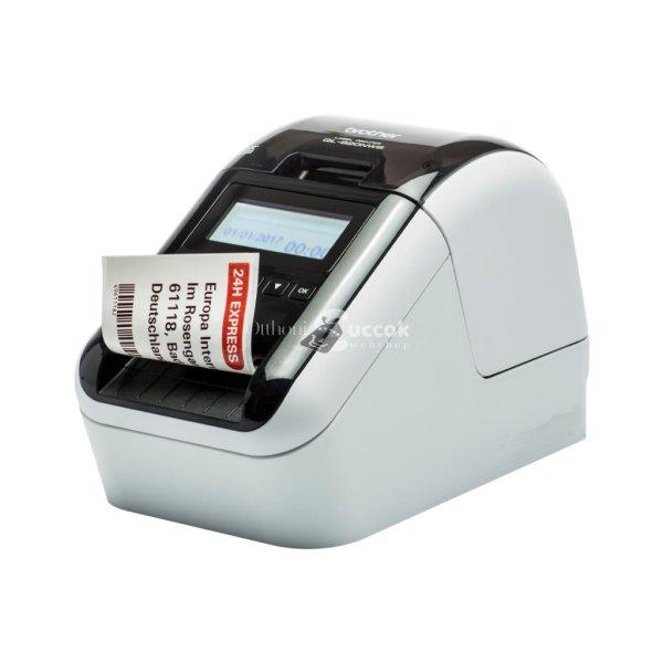 Brother QL-800 etikett- és címkenyomtató, hőnyomtató, 300x600 dpi, 148
mm/mp nyomtatási sebesség