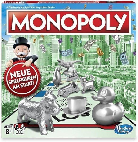 Monopoly klasszikus társasjáték – 2‑6 játékos, stratégiai családi
játék, német nyelvű (8 éves kortól)