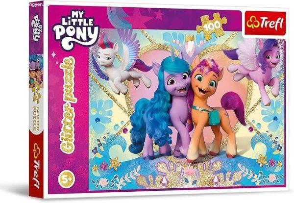 Trefl My Little Pony 100 db-os csillámos puzzle