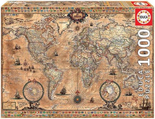 Educa 1000 darabos puzzle – Antik világtérkép (15159, 14 éves kortól)