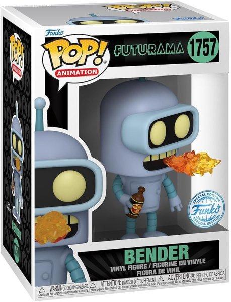 Funko POP! TV: Futurama – Bender VINYL figura (klasszikus, limitált
glow‑in‑the‑dark Chase változat)