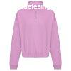 Just Hoods Ni crop top pulver rvid cipzrral - Levendulas