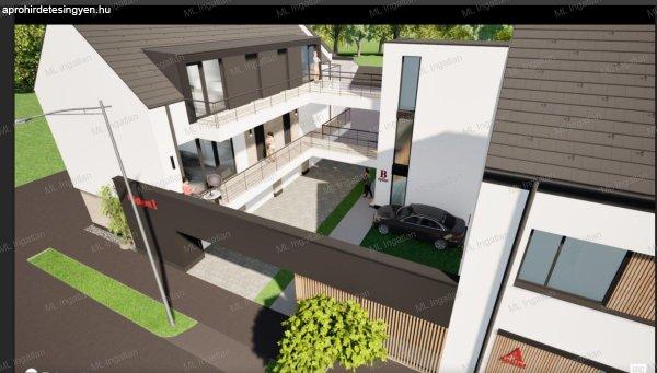Szombathely belvárosában 55 m2-es + 47 m2 előkertes ÚJ építésű lakás
eladó.