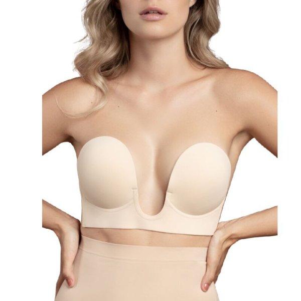 BYE-BRA - vállpánt nélküli alakformáló melltartó D kosár