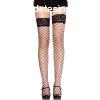 LEG AVENUE - halhl s fekete csipks combfix