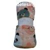 Soffi Baby takar plss dupla rzsaszn maci bartok 75x100c