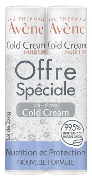 Avène Tápláló ajakbalzsam készlet Cold Cream 2 x 4 g