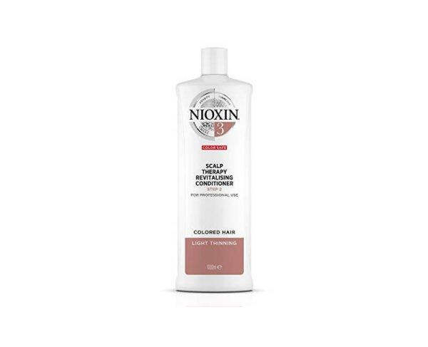 Nioxin Bőrrevitalizáló vékonyszálú, enyhén elvékonyodó festett hajra
System 3 (Conditioner System 3) 1000 ml