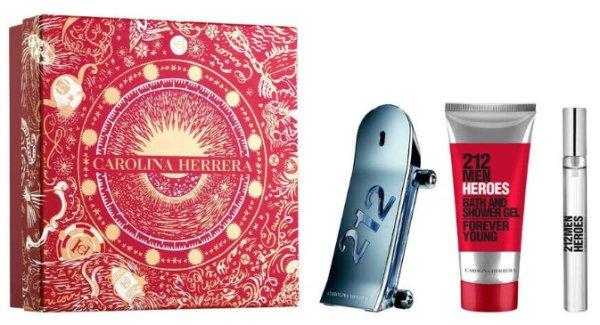 Carolina Herrera 212 Heroes - EDT 90 ml + tusfürdő 100 ml + EDT 10 ml