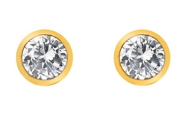 Hot Diamonds Aranyozott fülbevaló topázzal és valódi gyémánttal Gemstone
DE832