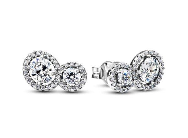 Pandora Ezüst fülbevaló Ölelő aureola Timeless 293774C01