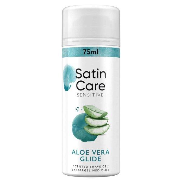 Gillette Borotvazselé száraz és érzékeny bőrre Satin Care Aloe Vera (Shave
Gel) 75 ml