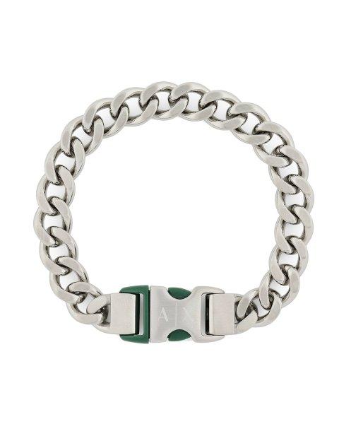 Armani Exchange Divatos férfi acél karkötő AXG015404040