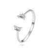 Agato Modern nyitott gyr ezstbl AGT-R56W 62 mm