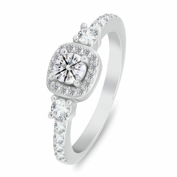 Brilio Silver Káprázatos ezüst gyűrű cirkónium kövekkel RI148W 54 mm