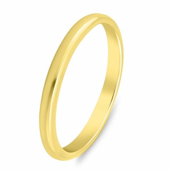 Brilio Silver Minimalista aranyozott jegygyűrű RI149Y 52 mm