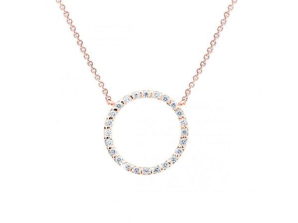 Cutie Jewellery Rózsaszín arany nyaklánc cirkónium kövekkel Z6323-40-10-X-4
45 cm