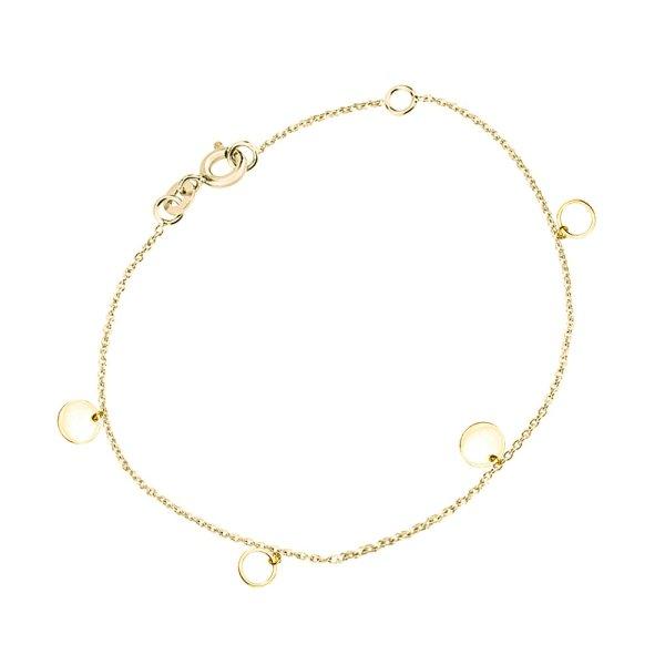 Cutie Jewellery Elegáns sárga arany női karkötő Z0101-60-X-1