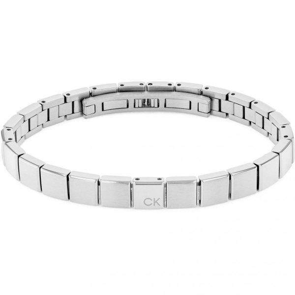 Calvin Klein Stílusos acél karkötő férfiaknak Architectural 35000488