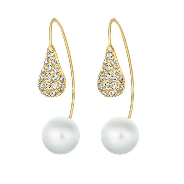 CRYSTalp Modern fülbevaló Swarovski kristályokkal és gyönggyel LuxePearl
42369.G