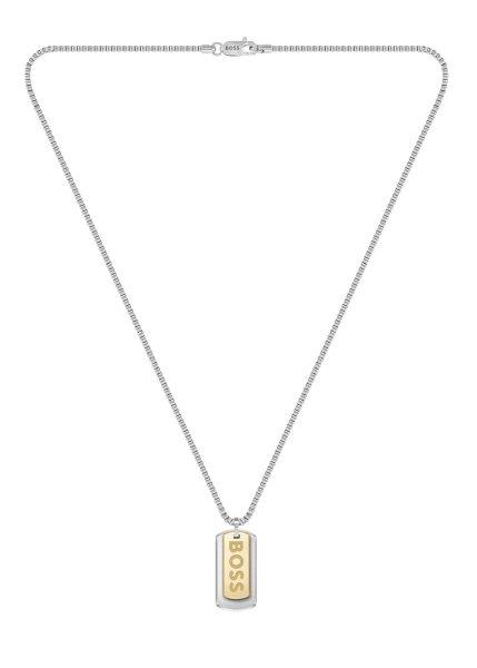 Hugo Boss Férfi bicolor nyaklánc Dögcédula Devon 1580576