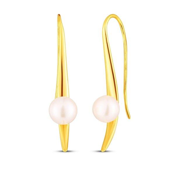 JwL Luxury Pearls Elegáns aranyozott fülbevaló gyöngyökkel JL0856