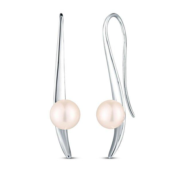 JwL Luxury Pearls Elegáns ezüst fülbevaló gyöngyökkel JL0857