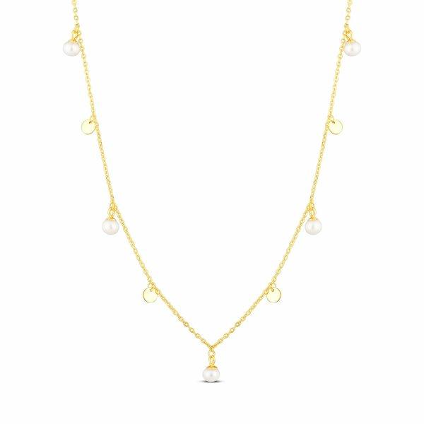 JwL Luxury Pearls Gyengéd nyaklánc gyöngy medálokkal JL0861
