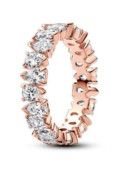 Pandora Káprázatos aranyozott gyűrű Rose Timeless 183021C01 56 mm