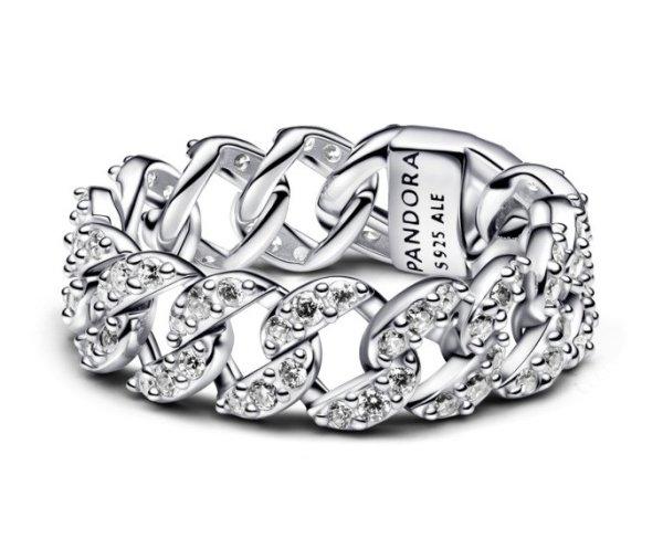 Pandora Jellegzetes ezüst gyűrű cirkónium kövekkel Timeless 193557C01 52 mm