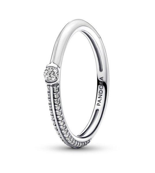 Pandora Csodaszép ezüst gyűrű cirkónium kövekkel Me 192528C02 52 mm