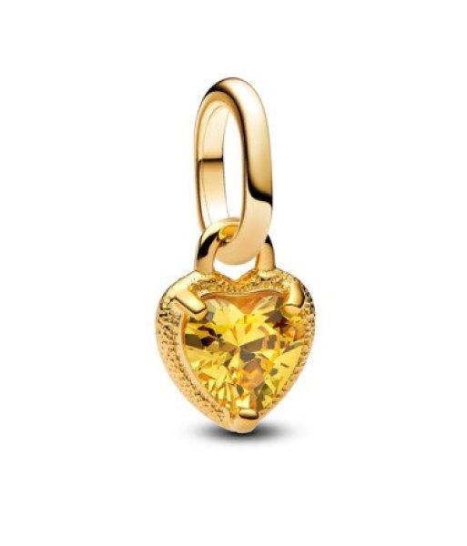 Pandora Aranyozott mini medál Szív Shine Me 763862C01