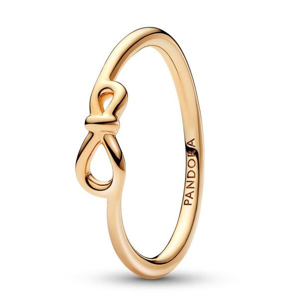Pandora Aranyozott gyűrű Végtelen csomó Shine Moments 168898C00 60 mm