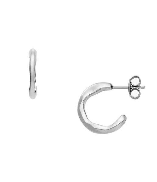 Skagen Divatos acél karika fülbevaló Moderne Stak SKJ1869040